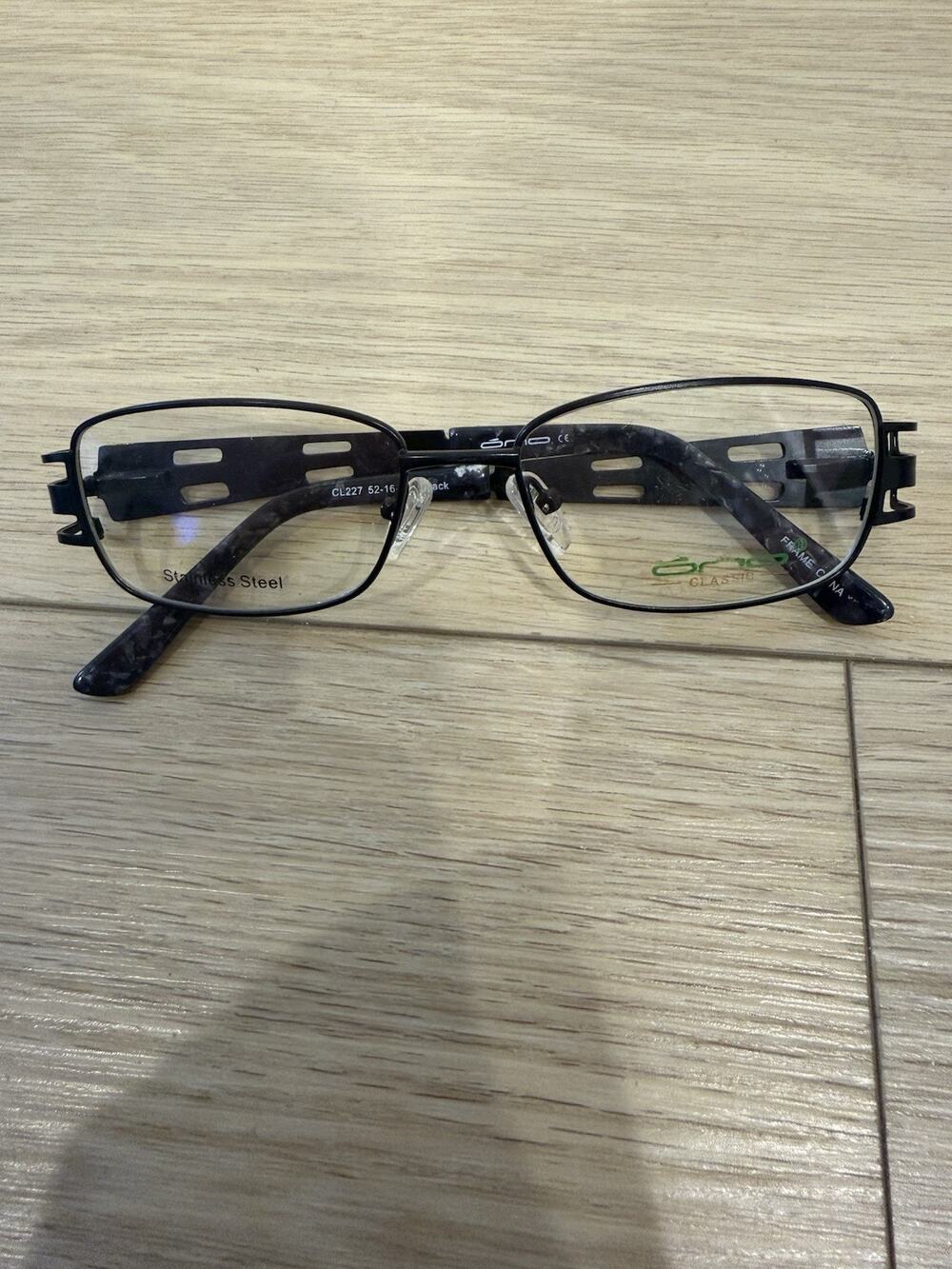 OnO Classic CL 227 Black 52-16-138 Metal Full Rim Eyeglasses Frame F816